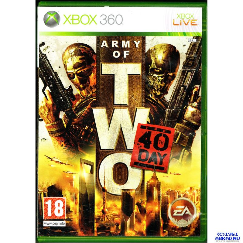 ARMY OF TWO THE 40TH DAY XBOX 360