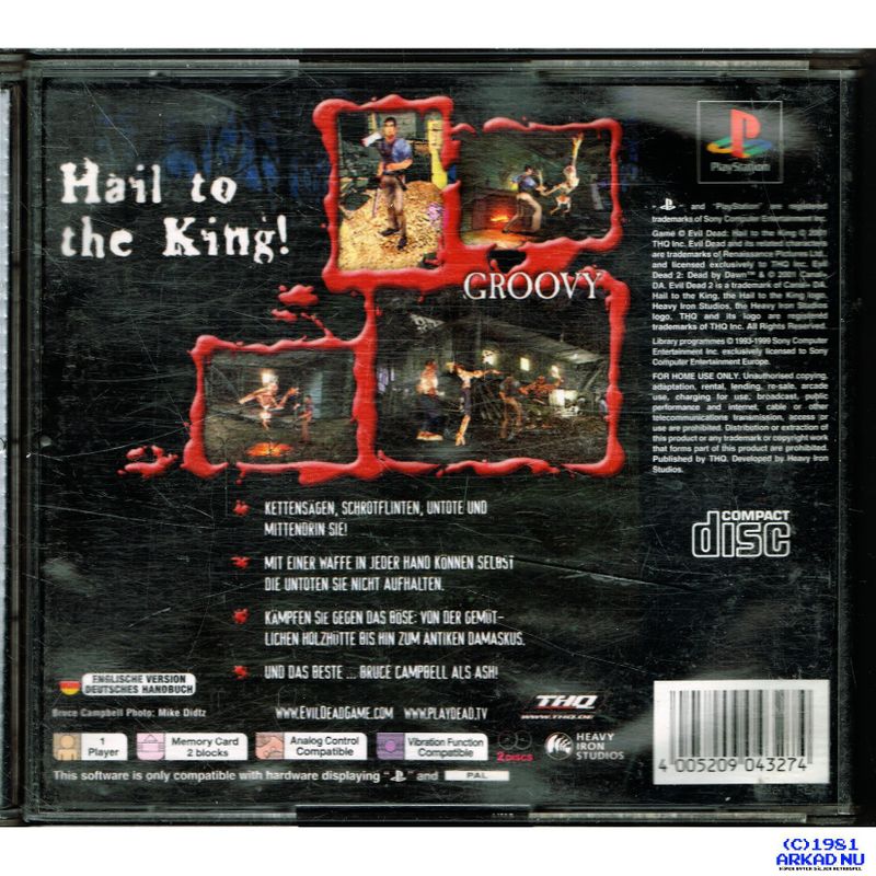 EVIL DEAD HAIL TO THE KING PS1