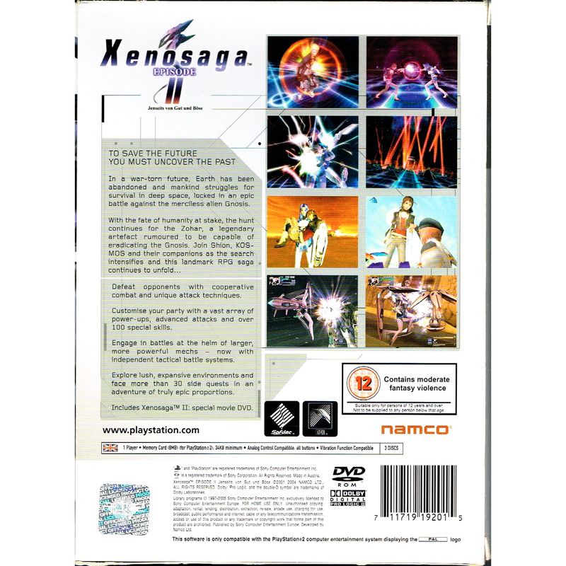 XENOSAGA EPISODE II MED BONUS DVD PS2