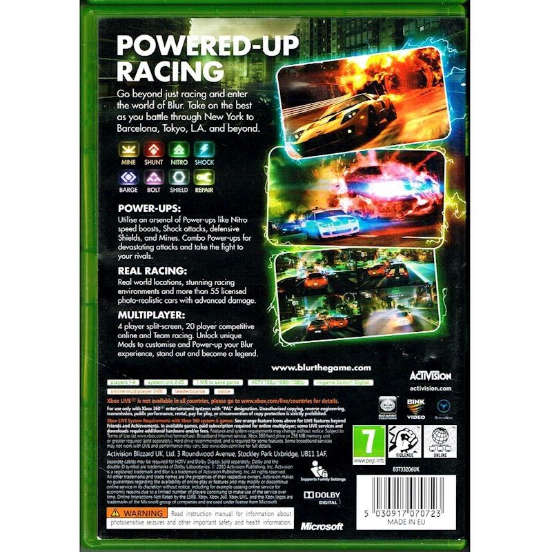 BLUR XBOX 360