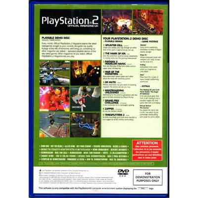 PLAYSTATION 2 DEMO DISC 31 MARCH 2003