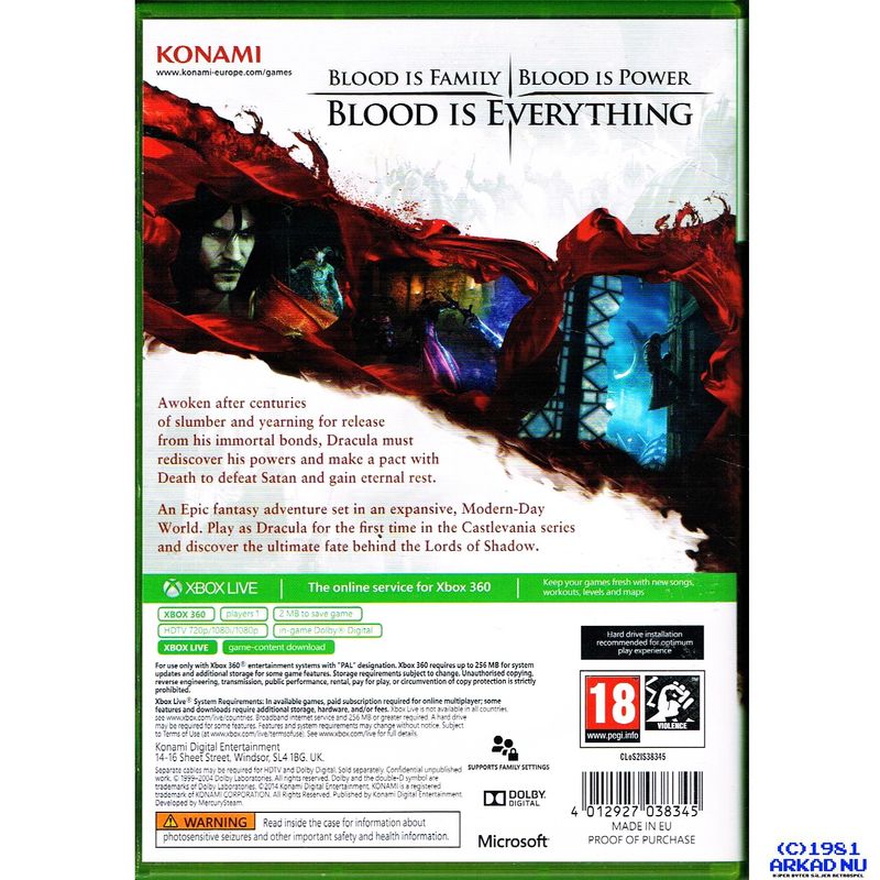 CASTLEVANIA LORDS OF SHADOW 2 XBOX 360