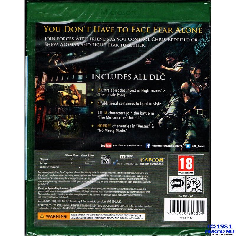 RESIDENT EVIL 5 HD XBOX ONE