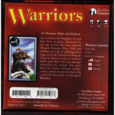 WARRIORS KORTSPEL