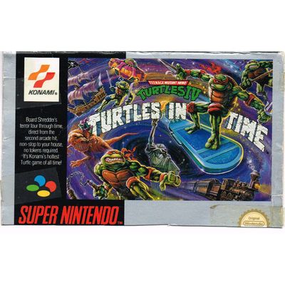 TURTLES IV TURTLES IN TIME SNES SCN