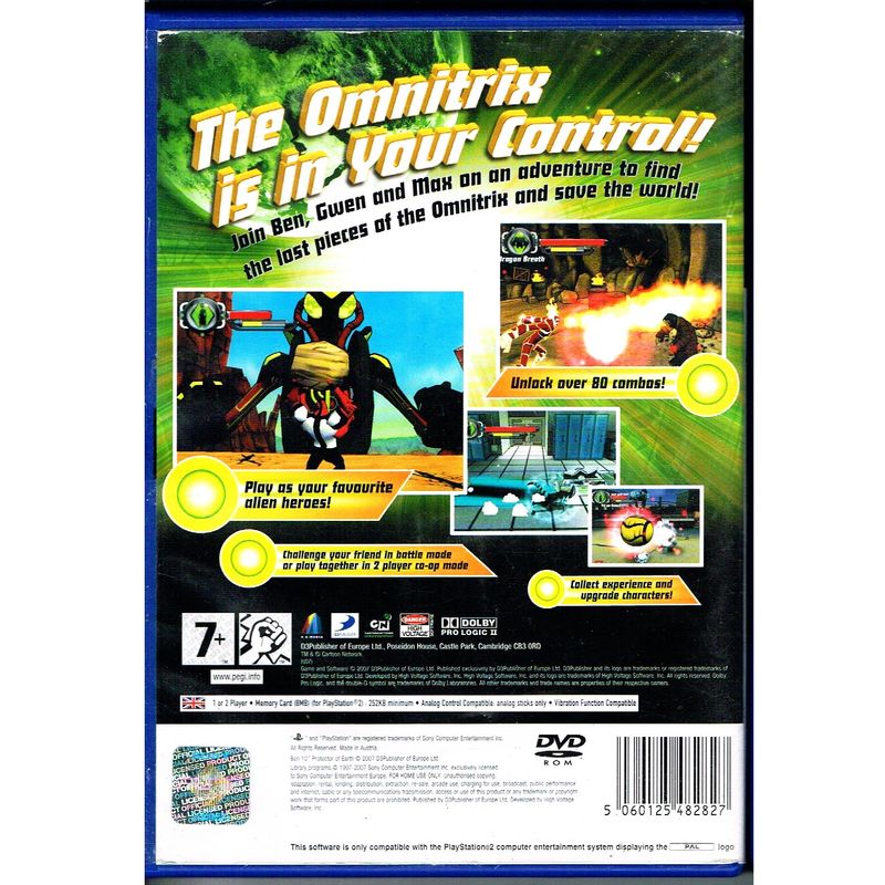 BEN 10 PROTECTOR OF EARTH PS2