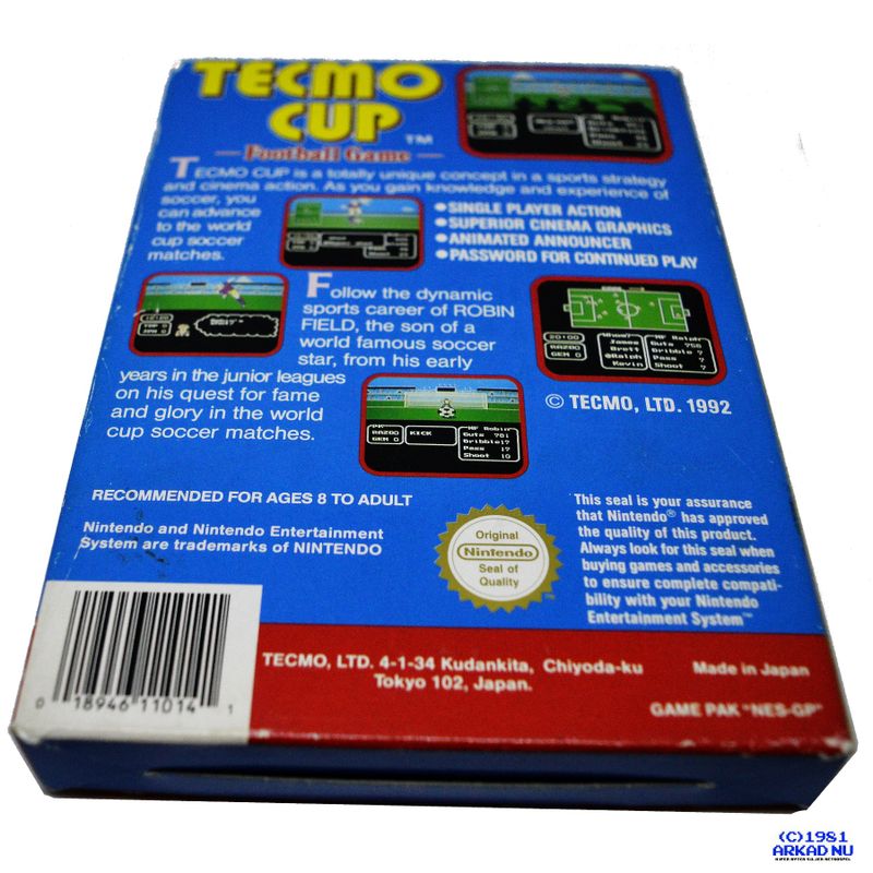 TECMO CUP FOOTBALL GAME NES SCN