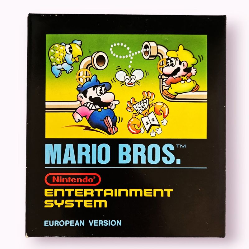 MARIO BROS NES SCN 5 skruvars svensk första utgåva