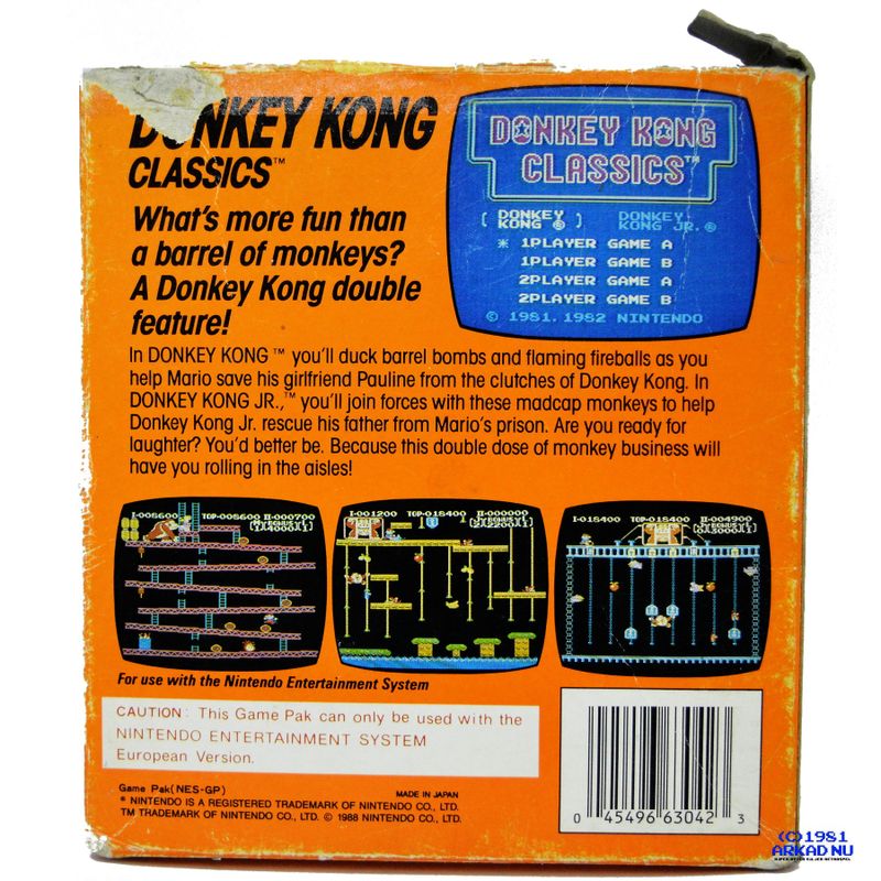 DONKEY KONG CLASSICS NES SCN 