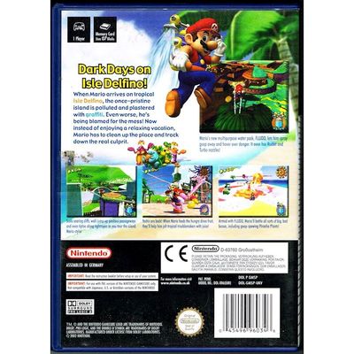 SUPER MARIO SUNSHINE GAMECUBE