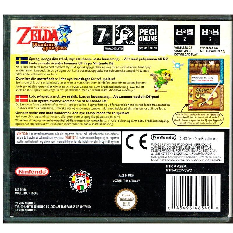 ZELDA PHANTOM HOURGLASS DS