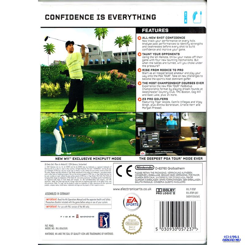 TIGER WOODS PGA TOUR 08 WII