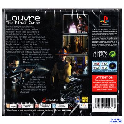 LOUVRE THE FINAL CURSE PS1