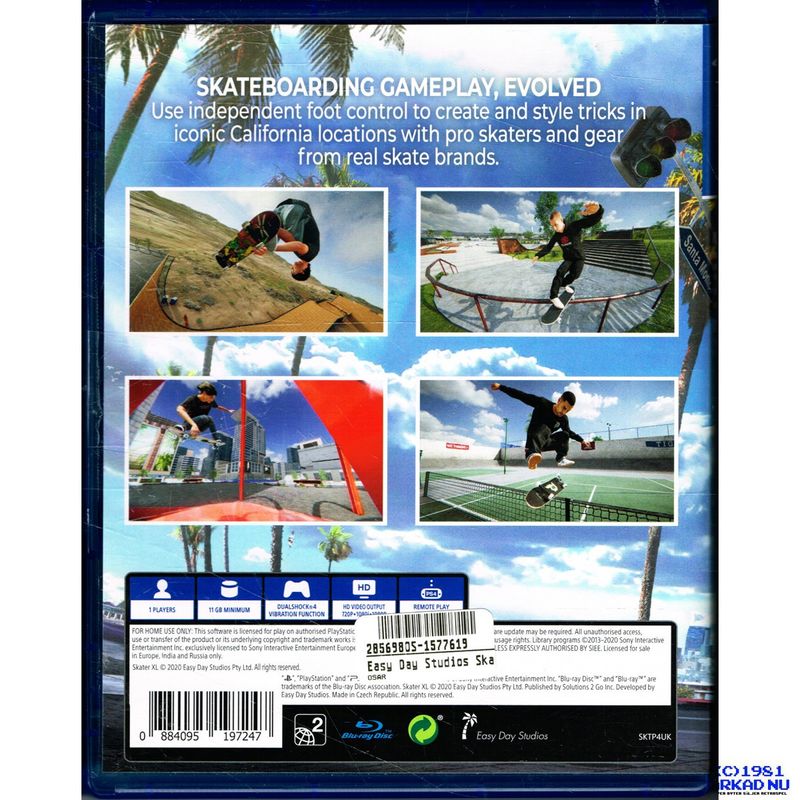 SKATER XL PS4