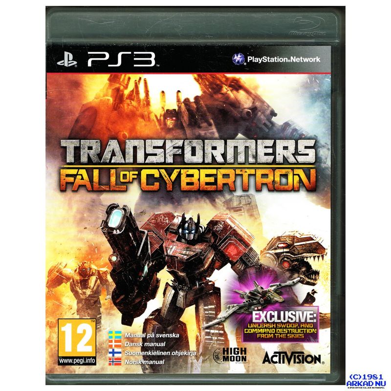 TRANSFORMERS FALL OF CYBERTRON PS3