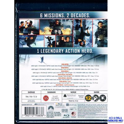 MISSION IMPOSSIBLE 6-MOVIE COLLECTION BLU-RAY