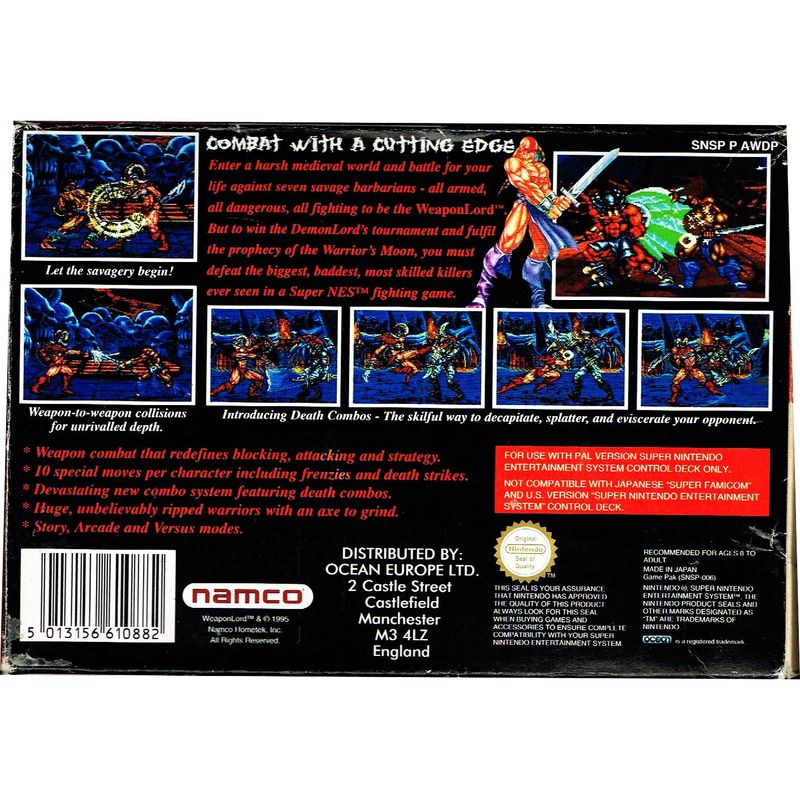 WEAPON LORD SNES RENTAL