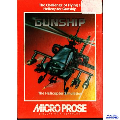 GUNSHIP C64 KASSETT