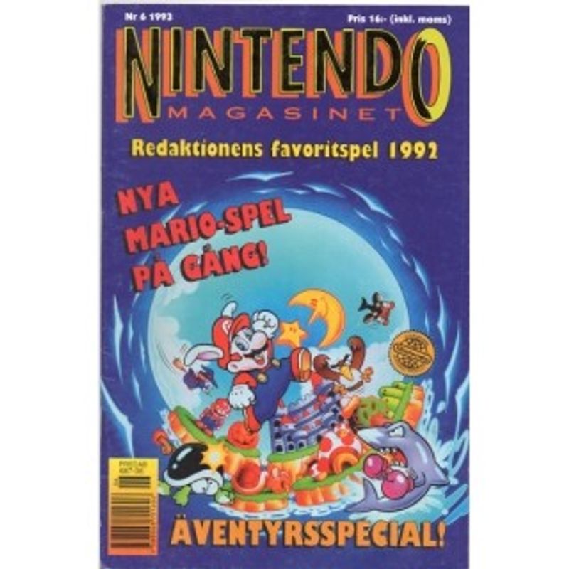 NINTENDO MAGASINET NR 6 1993 MED POWER PLAYER