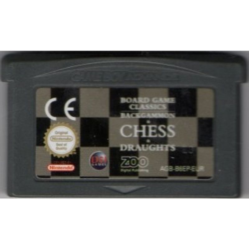 BOARD GAME CLASSICS BACKGAMMON CHESS DROUGHTS GBA