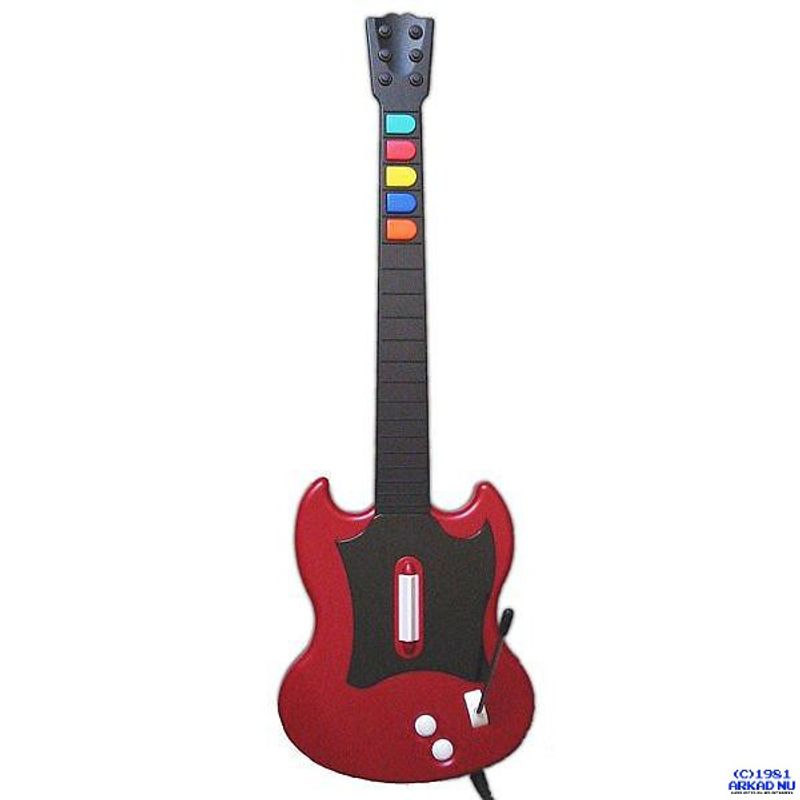 HARMONIX GUITAR HERO GITARR RÖD PS2