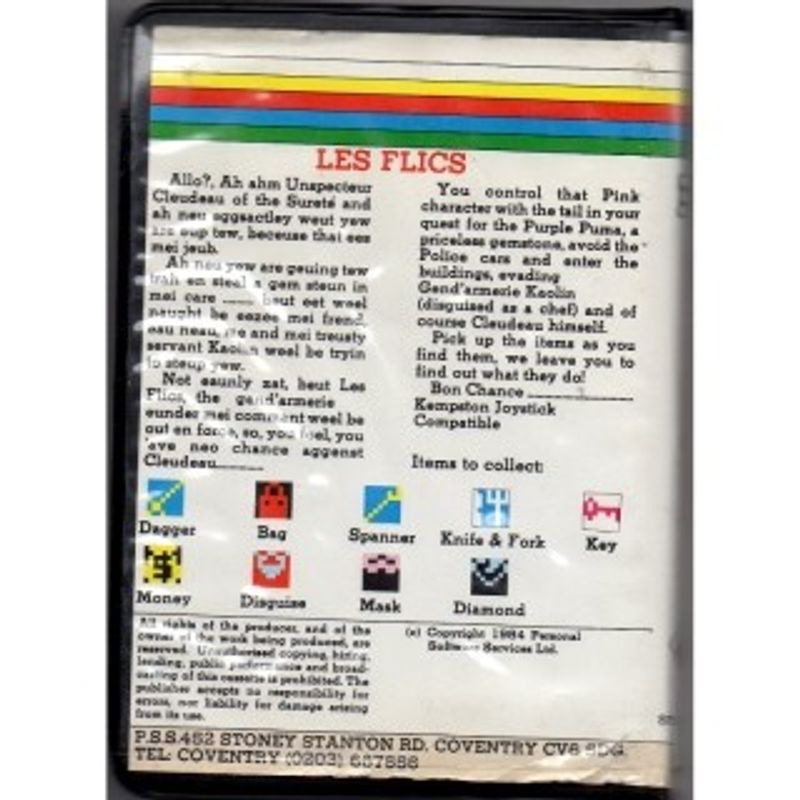 LES FLICS ZX SPECTRUM