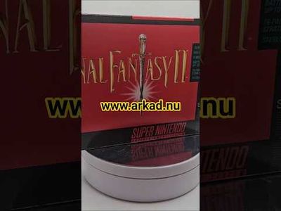FINAL FANTASY II SNES NTSC USA MED ORIGINAL KVITTO