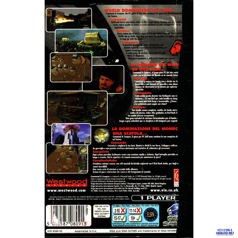 COMMAND & CONQUER SATURN