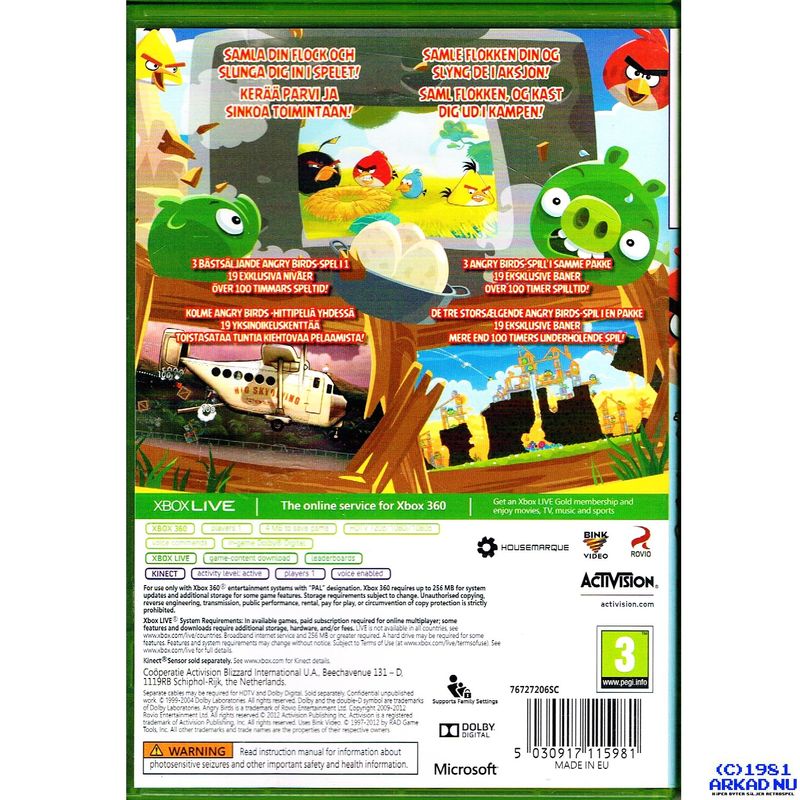 ANGRY BIRDS TRILOGY XBOX 360