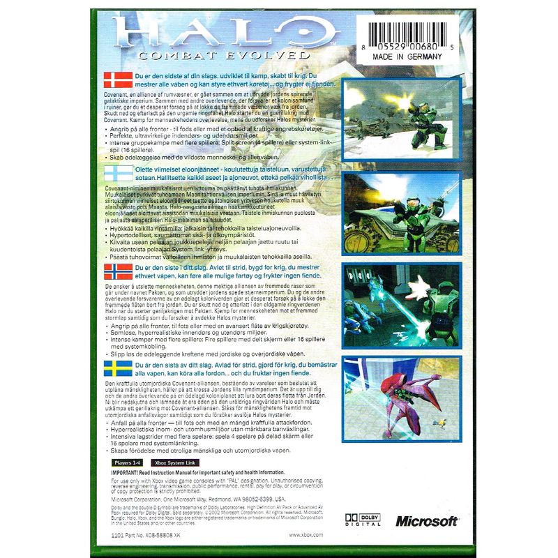 HALO COMBAT EVOLVED XBOX