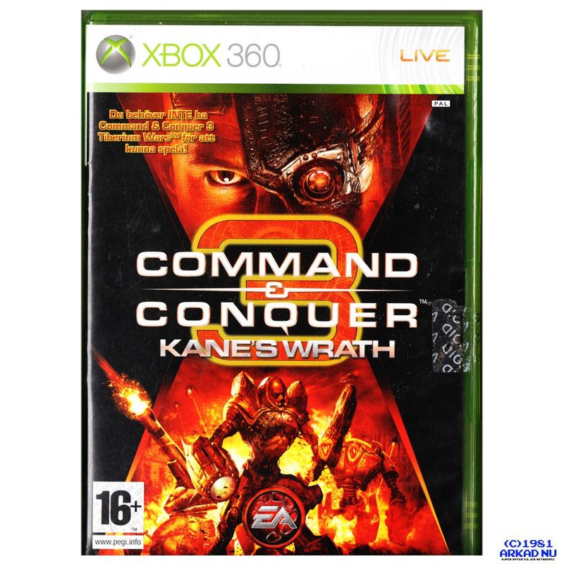 COMMAND & CONQUER 3 KANES WRATH XBOX 360