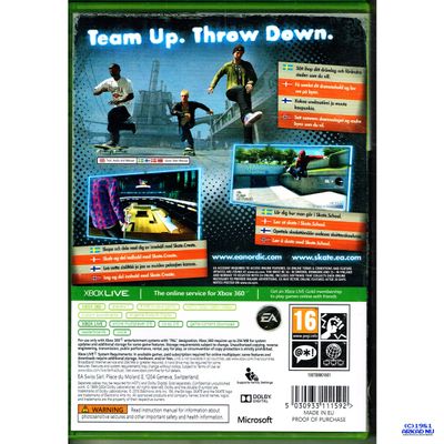 SKATE 3 XBOX 360