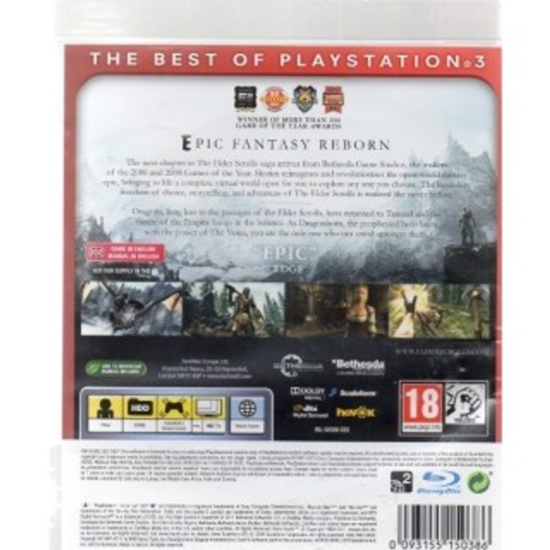 SKYRIM ELDER SCROLLS 5 PS3