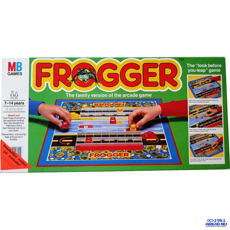 FROGGER MB MILTON BRADLEY BRÄDSPEL