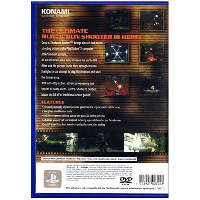 CONTRA SHATTERED SOLDIER PS2