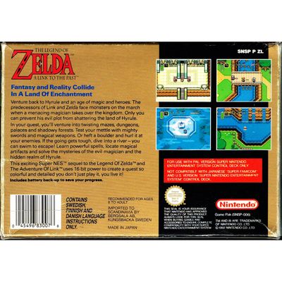 ZELDA A LINK TO THE PAST SNES SCN