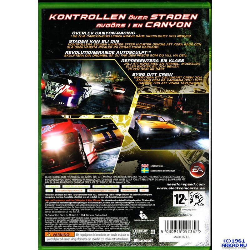 NEED FOR SPEED CARBON XBOX 360