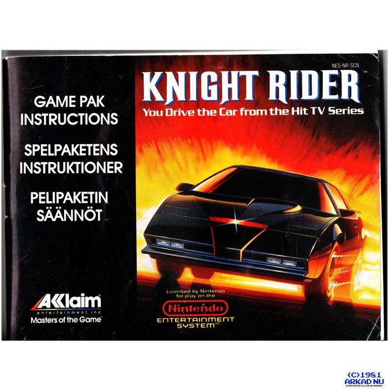 KNIGHT RIDER NES SCN