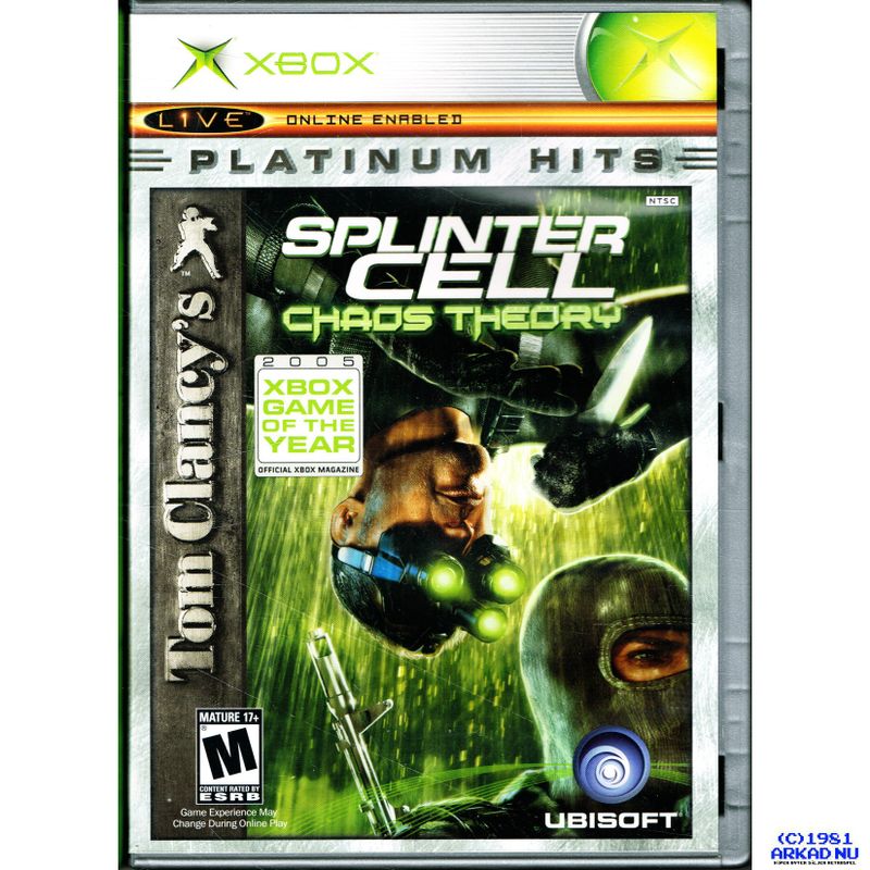 TOM CLANCY'S SPLINTER CELL CHAOS THEORY XBOX NTSC USA