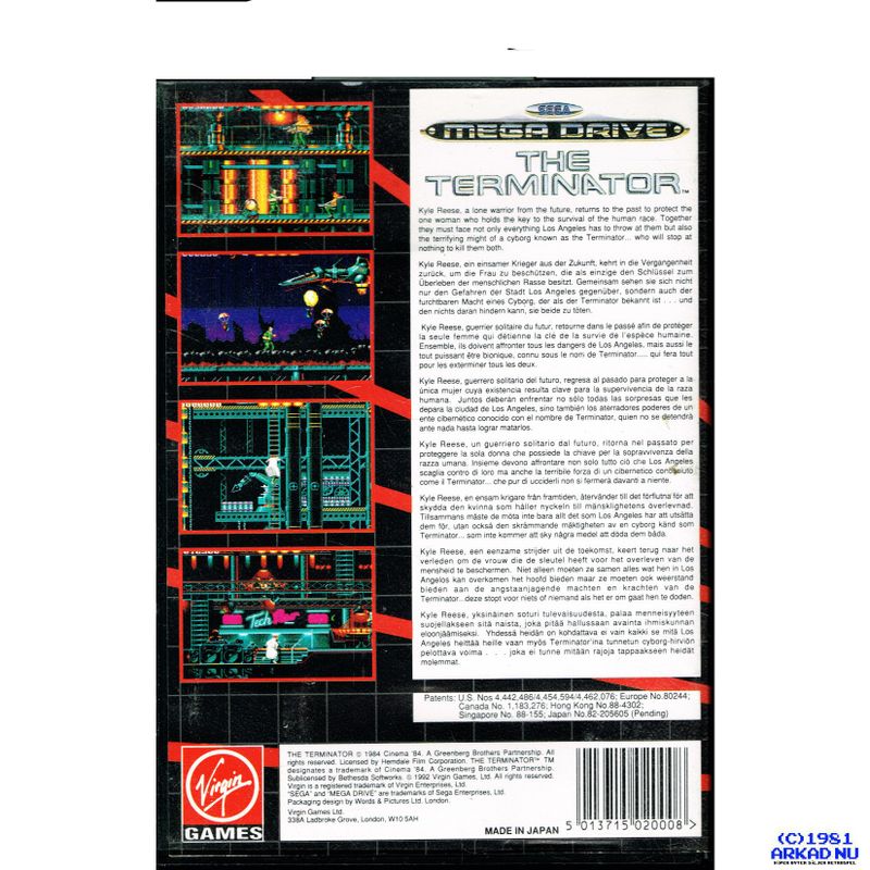 THE TERMINATOR MEGADRIVE