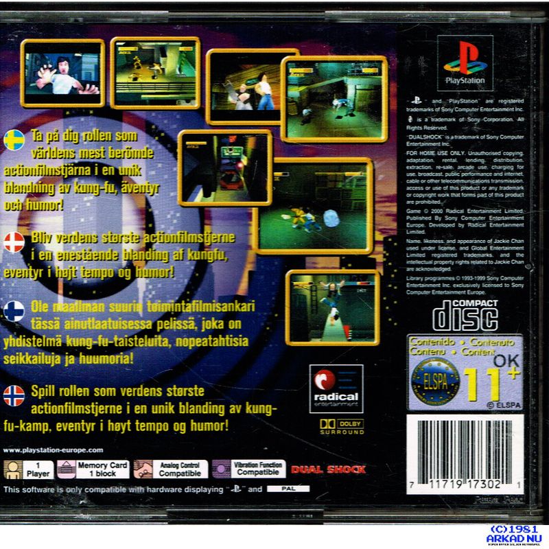 JACKIE CHAN STUNTMASTER PS1