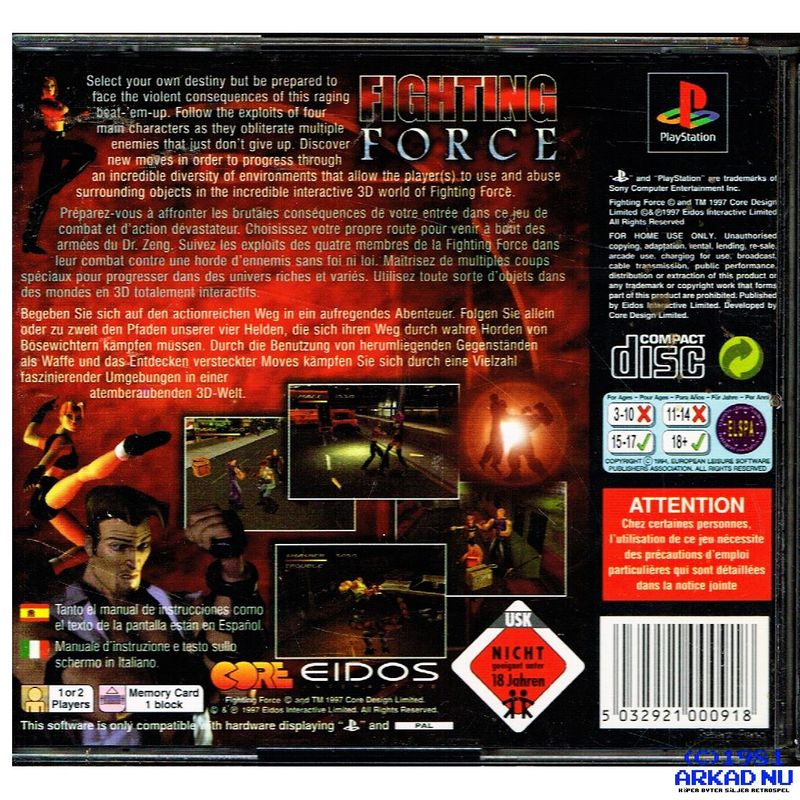 FIGHTING FORCE PS1