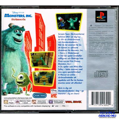 MONSTERS INC SKRÄMMARÖN PS1