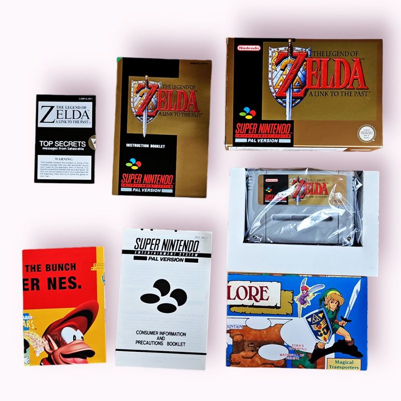 ZELDA A LINK TO THE PAST SNES SVENSK FEMTE UTGÅVA UTAN FOLDER