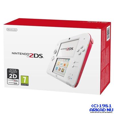 NINTENDO 2DS WHITE + RED SCN