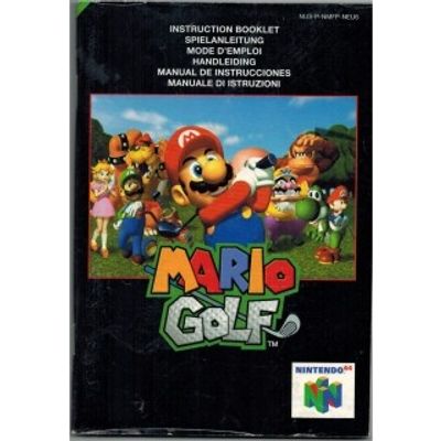 MARIO GOLF MANUAL N64 BERGSALA