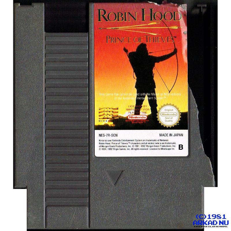 ROBIN HOOD PRINCE OF THIEVES NES SCN