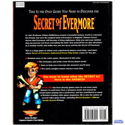 SECRET OF EVERMORE AUTHORIZED POWER PLAY GUIDE