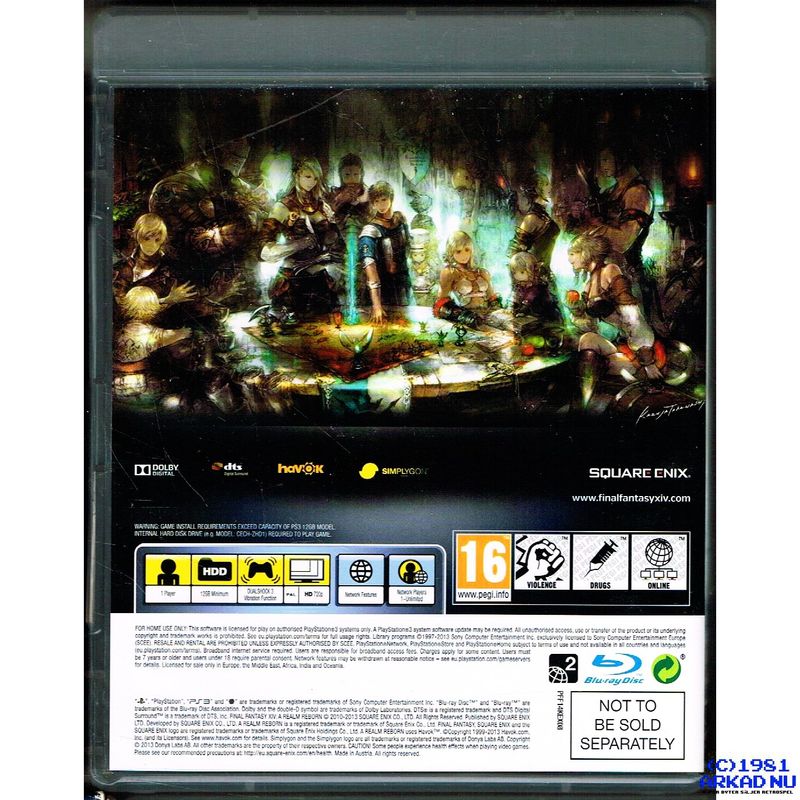 FINAL FANTASY XIV ONLINE A REALM REBORN COLLECTORS EDITION PS3