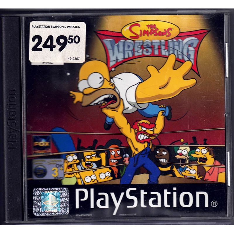 THE SIMPSONS WRESTLING PS1